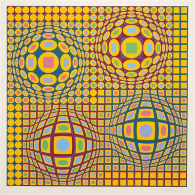 Lot 142 - Victor Vasarely (1906-1997) COMPOSITION Color...