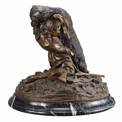 Lot 265 - Russian Bronze Figural Group After the model...