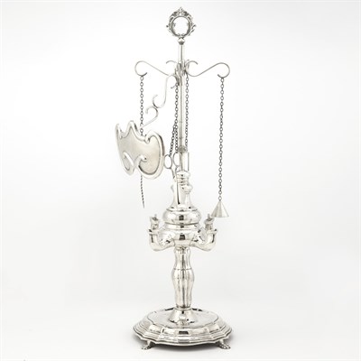 Lot 247 - Empire Style Maltese Silver Lucerna With a...