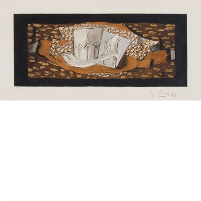 Lot 22A - After Georges Braque NATURE MORTE A LA PIPE...