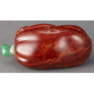 Lot 253 - Chinese Root Amber Snuff Bottle 19th Century...