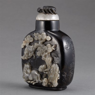 Lot 257 - Chinese Smokey Crystal Snuff Bottle 18th/19th...