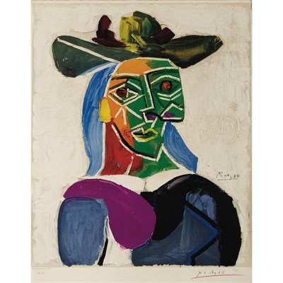 Lot 168A - After Pablo Picasso by Henri Deschamps TETE DE...
