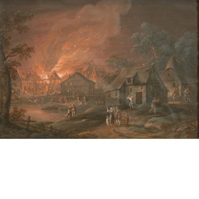 Lot 51 - Manner of Daniel van Heil Village Buildings...