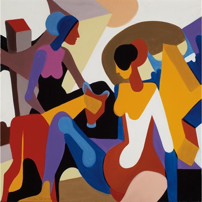 Lot 83 - Senaka Senanayake Sri Lankan, b. 1951 Women,...