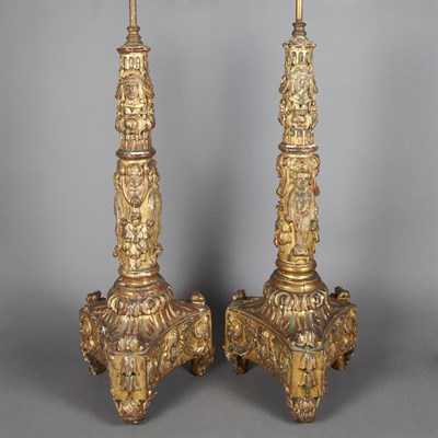 Lot 483 - Pair of Italian Renaissance Style Carved...