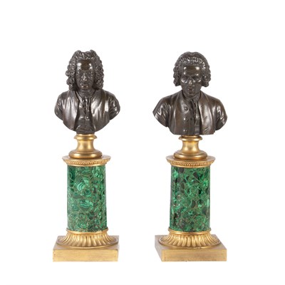 Lot 345 - Pair of Gilt and Patinated-Bronze and...