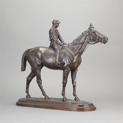 Lot 753 - Bronze Equestrian Figure of a Jockey After a...