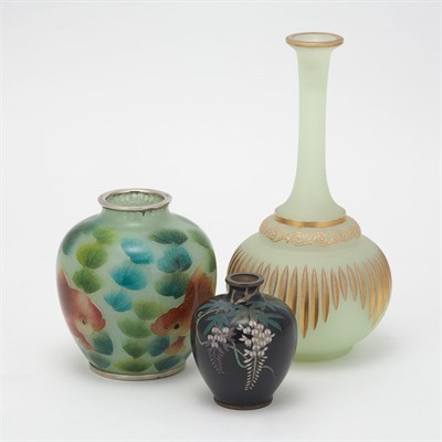 Lot 160 - Japanese Plique-a-Jour Bud Vase 20th Century...