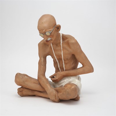 Lot 362 - Royal Dux Ceramic Figure of Mahatma Gandhi The...