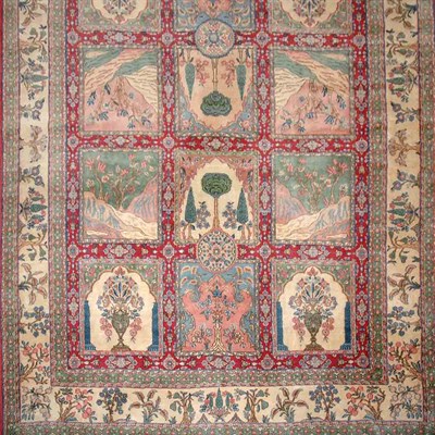 Lot 584 - Kirman Carpet Southeast Iran, mid 20th century...