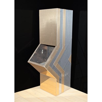 Lot 142 - Brass and Metal Pedestal Planter Attributed to...