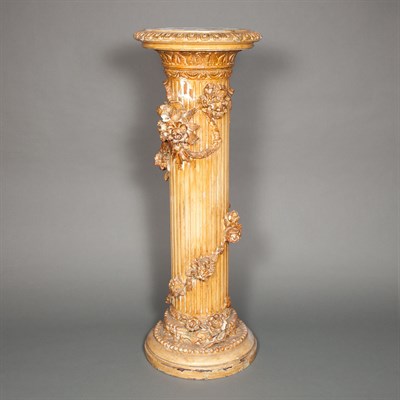 Lot 374 - Louis XVI Style Painted Wood Pedestal The...