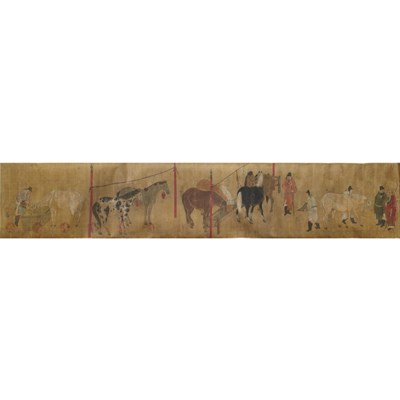 Lot 286 - Chinese School 19th Century Hand scroll, eight...