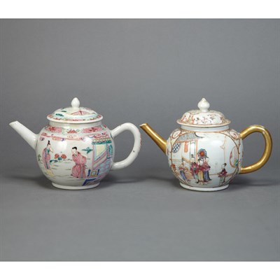 Lot 339 - Two Chinese Export Famille Rose Porcelain...