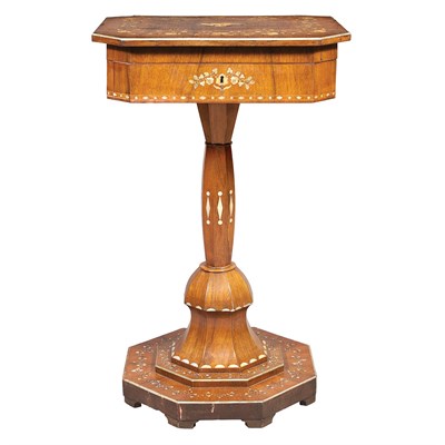 Lot 161 - Victorian Mother-of-Pearl Inlaid Rosewood...