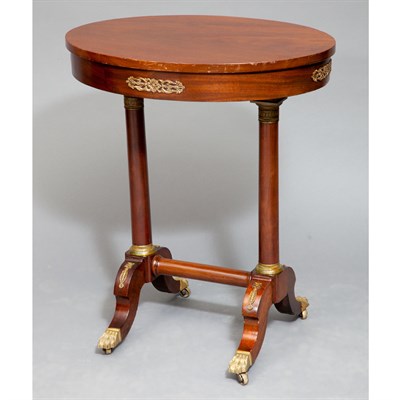 Lot 143 - Empire Style Gilt-Metal and Brass Mounted...