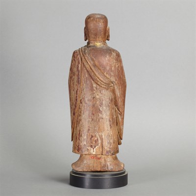 Lot 8 - Japanese Lacquered and Gilt-Wood Figure of...