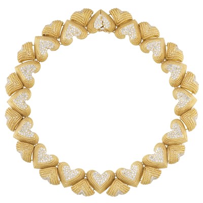 Lot 365 - Gold and Diamond Necklace
