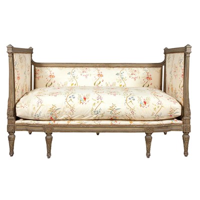 Lot 397 - Louis XVI Painted Settee Last quarter of the...