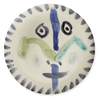 Lot 134 - Pablo Picasso FACE NO. 144 (A.R. 480) Painted...