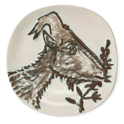 Lot 130 - Pablo Picasso GOAT'S HEAD IN PROFILE (A.R....