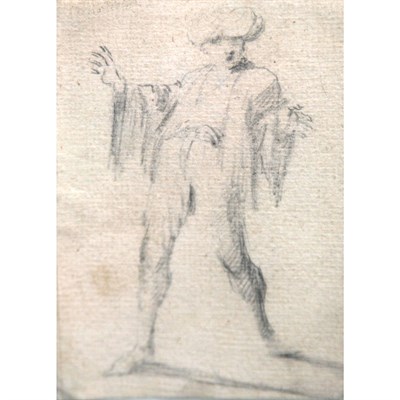 Lot 70 - Circle of Jean Barbault A Turkish Figure Black...