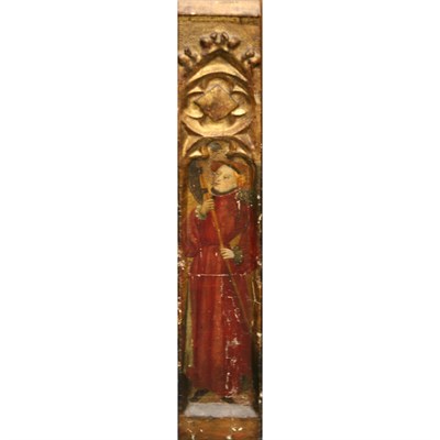 Lot 3 - Follower of Fra Angelico Saint Jude: A Panel...