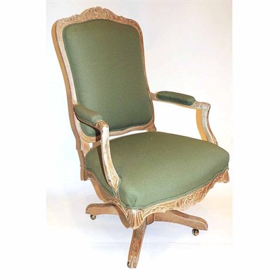 Lot 191 - Louis XV Style Swivel Desk Chair Yale Burge...