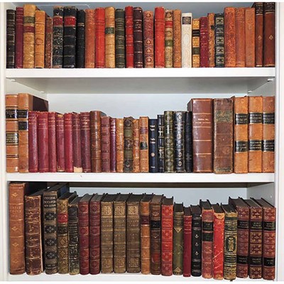 Lot 532 - Group of Leather Bound Books Approximately...