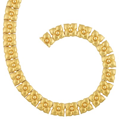 Lot 69 - Hammered Gold Necklace, Tiffany & Co., Paloma Picasso