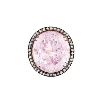 Lot 880 - Kunzite and Diamond Ring