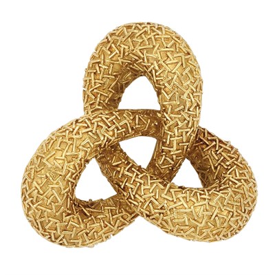 Lot 310 - Gold Knot Clip-Brooch, Van Cleef & Arpels, France