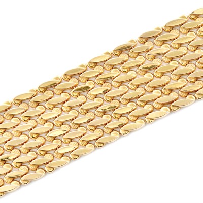 Lot 44 - Wide Gold Bracelet