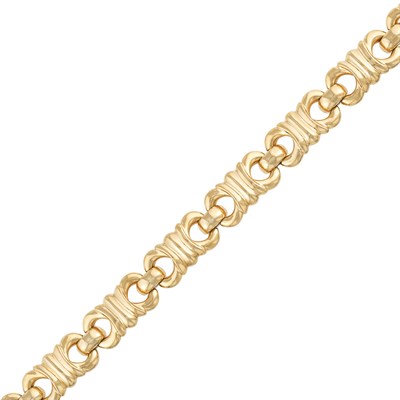Lot 274 - Gold Link Bracelet, by Marvin Schluger
