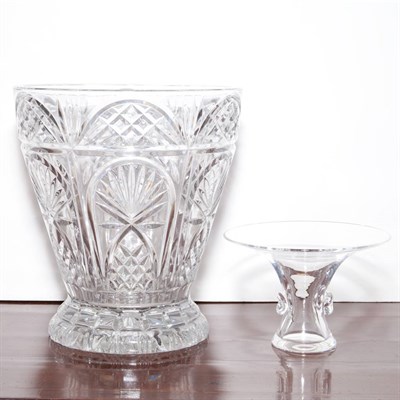 Lot 439 - Steuben Glass Bowl Height 5 inches; Together...