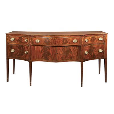 Lot 142 - Federal Inlaid Mahogany Sideboard 19th Century...