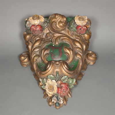 Lot 476 - Italian Rococo Style Carved and Painted...