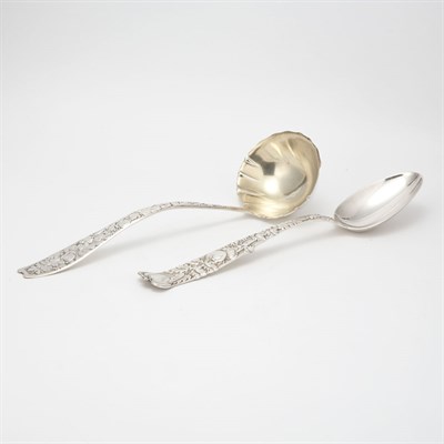 Lot 215 - Tiffany Sterling Silver Stuffing Spoon Circa...