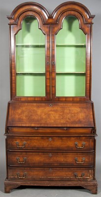Lot 182 - Georgian Style Mahogany Secretary Bookcase...