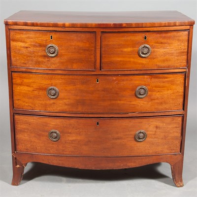 Lot 288 - George III Mahogany Chest of Drawers Height 34...