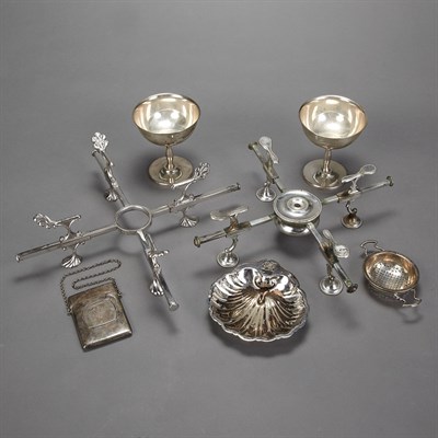 Lot 362 - Group of Silver and Silver Plated Table...