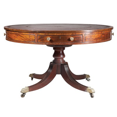 Lot 574 - William IV Mahogany Drum Table Circa 1830 The...