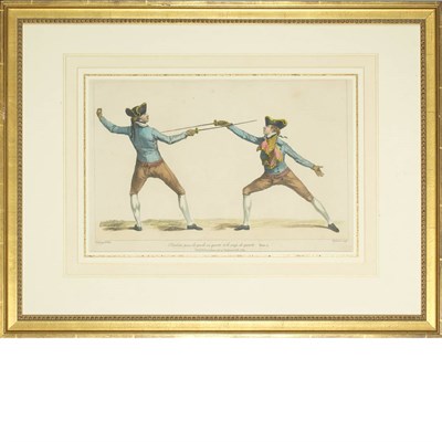 Lot 131 - After J. Gwyn [FENCING STUDIES] Two...