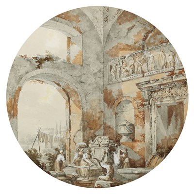Lot 67 - Charles-Louis Clerisseau French, 1722-1820...
