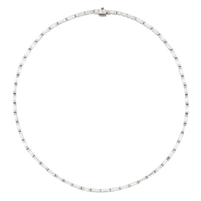Lot 336 - Platinum and Diamond Necklace
