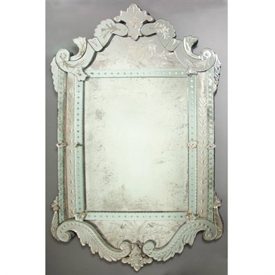 Lot 295 - Venetian Mirror Framed Mirror The rectangular...
