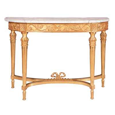 Lot 482 - Louis XVI Style Gilt-Wood Console 20th Century...