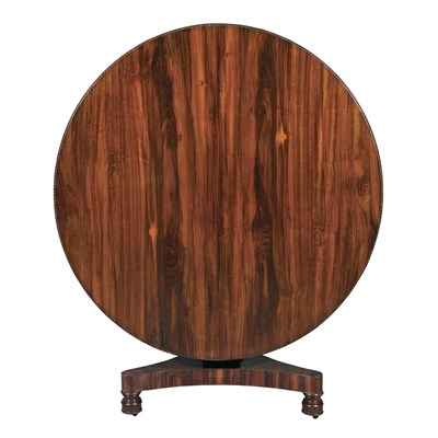 Lot 302 - William IV Rosewood Center Table The circular...