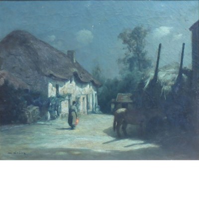 Lot 77A - Maurice Grun French, 1869-1947 Village Street...